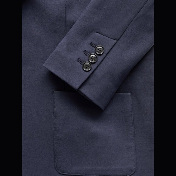 NWT Banana Republic Classic-Fit Ponte Contrast-Collar Blazer Size 4 - Picture 10 of 12